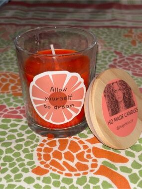 Ho Made Bahama Mama Scented Glass Candle - 'Allow Yourself to Dream'